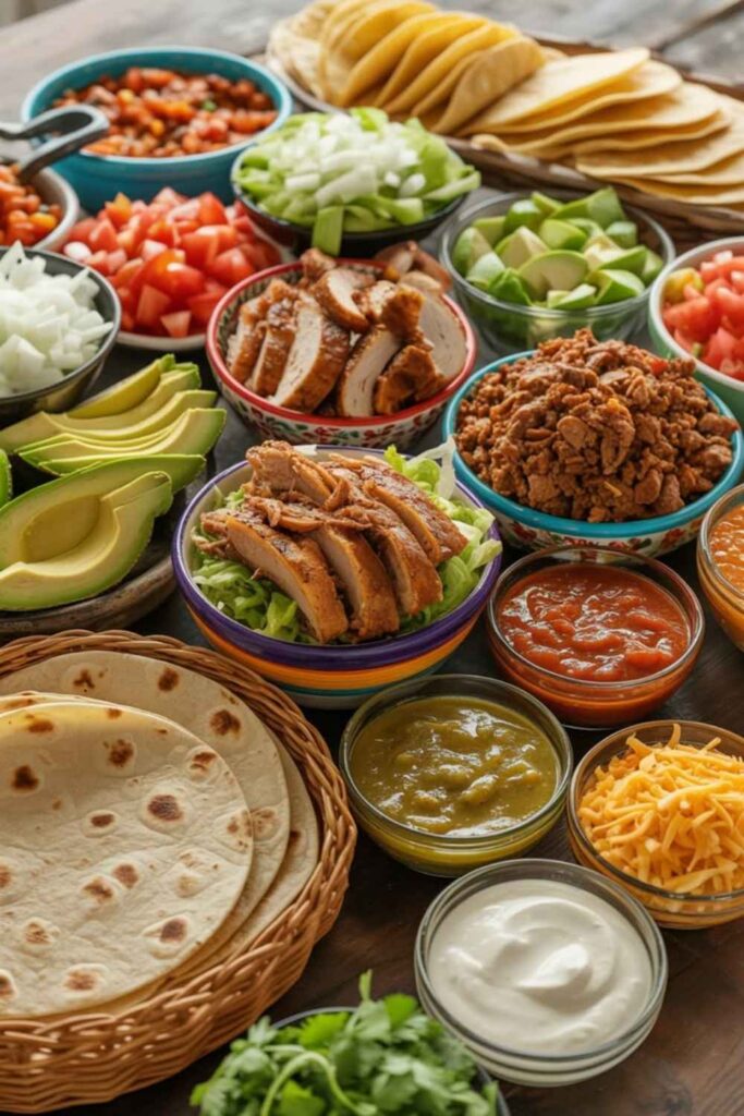 Taco Night But Make It a Build-Your-Own Bar