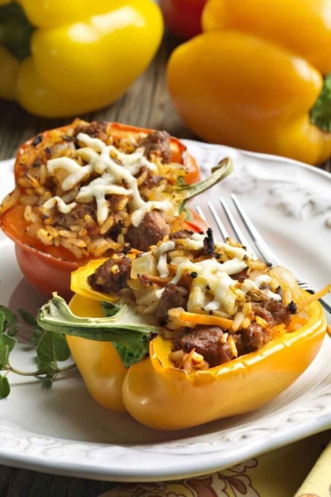 30 Easy Mediterranean Diet Recipes That Are Actually Worth Making in 2026 13 Turkish-Style Stuffed Bell Peppers with Herbed Rice and Pine Nuts