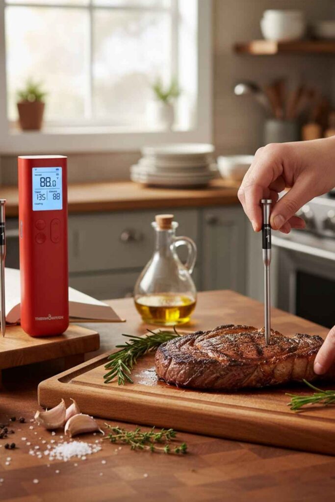 35 Kitchen Hacks & Cooking Tips That Actually Change How You Cook 2026 11 Use a Thermometer Instead of Guessing
