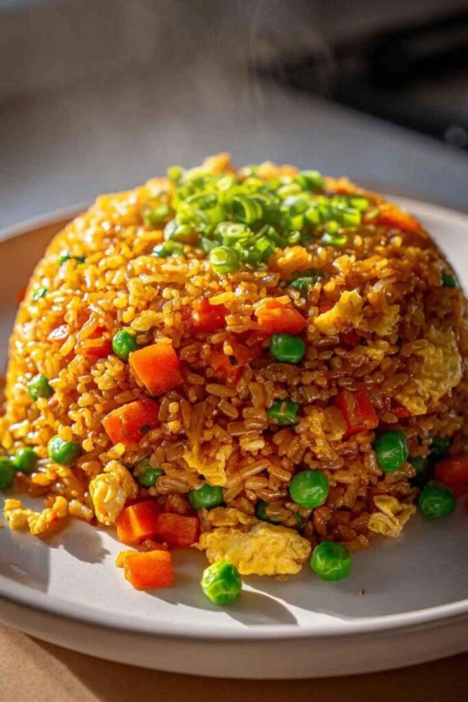 26 easy Vegetarian Meals That Are Actually Filling (No Sad Salads Required) 7 Vegetable Fried Rice With Soft Scrambled Eggs