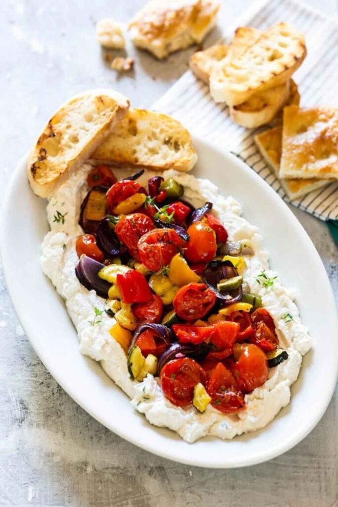 Veggies and Whipped Feta Dip