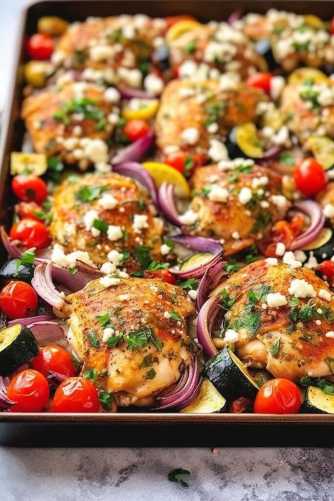 Easy Sheet Pan Mediterranean Meals