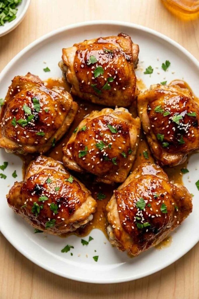 Honey Garlic Chicken Thighs