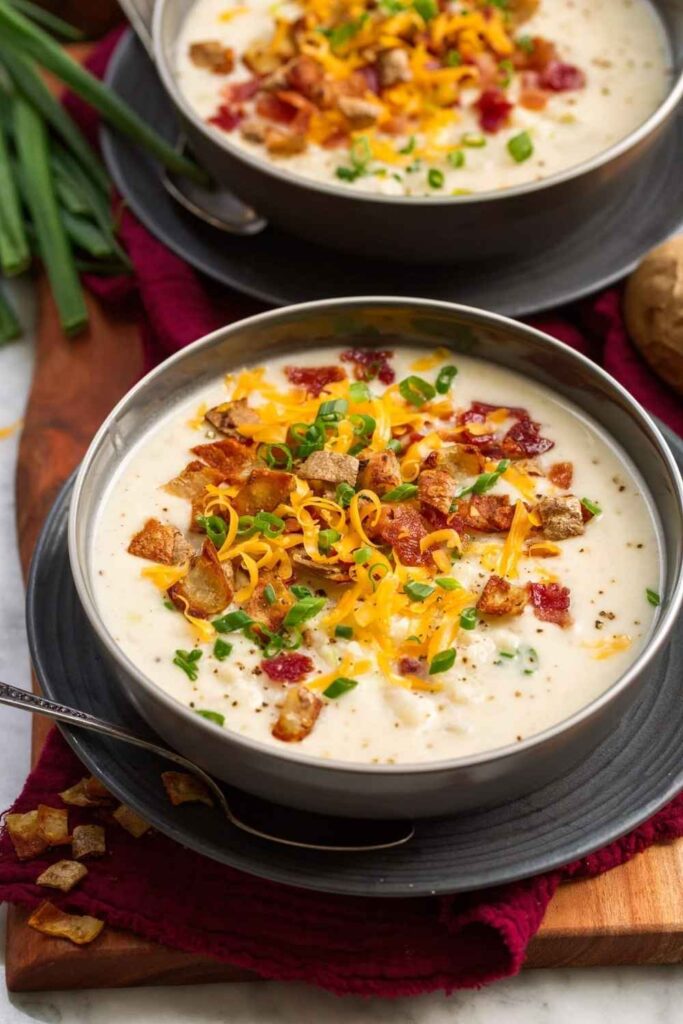 17 Easy Slow Cooker Soup Recipes That Make Themselves While You Do Everything Else 4 Loaded Baked Potato Soup