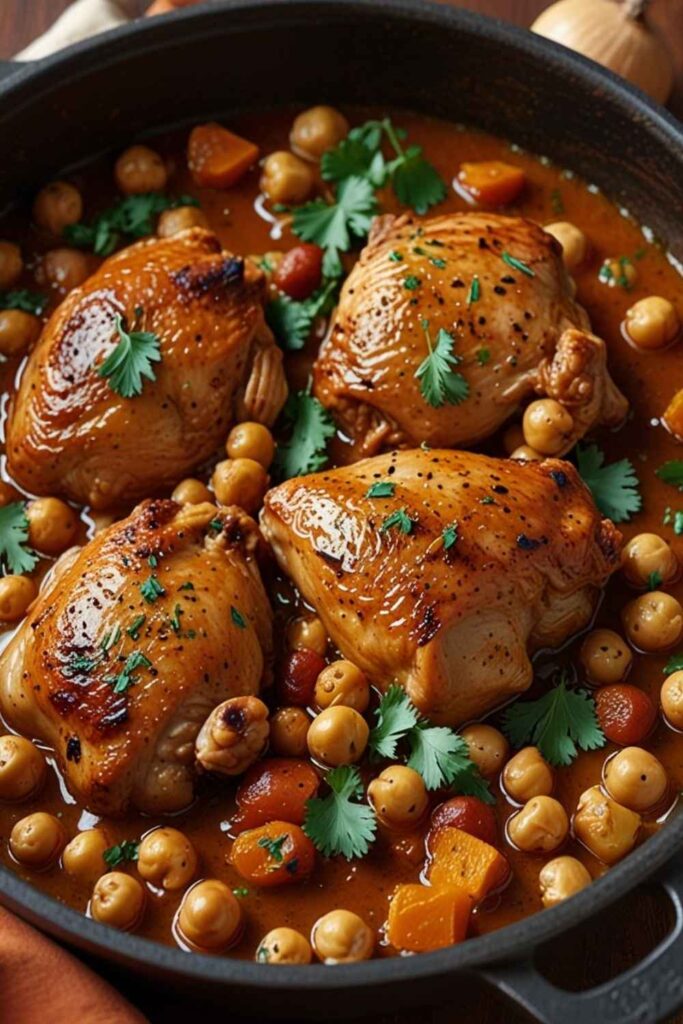 19 Easy Slow Cooker Chicken Recipes That Actually Taste Like You Tried 5 Moroccan-Spiced Chicken with Chickpeas