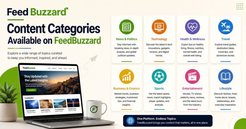 Latest Feed Buzzard Com Review 2026: Honest Guide to Features, AI Trends & Advertising 2 Content Categories Available on FeedBuzzard