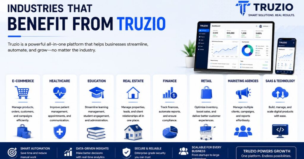 Truzio Explained: Smart Business and Digital Transformation Solutions (2026 Guide) 2 Industries That Benefit from Truzio