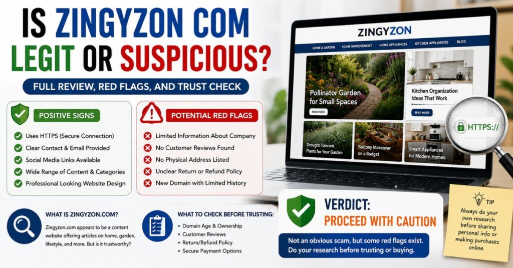 Is Zingyzon Com Legit Or Suspicious?