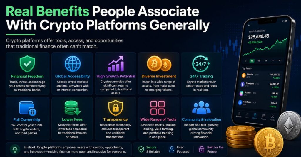 Real Benefits People Associate With Crypto Platforms Generally