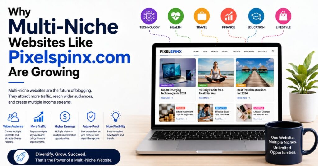 Why Multi-Niche Websites Like Pixelspinx.com Are Growing